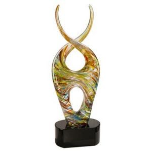 Color Twist - Art Glass - Premier Crystal - 14"