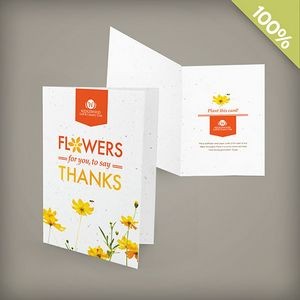 2-Sided Medium Seed Paper Greeting Card