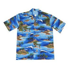 Hawaiian Tropical Print Shirt