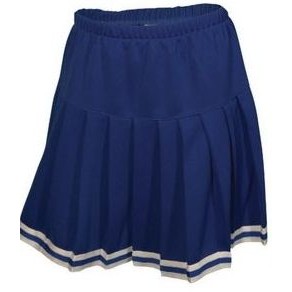 Women's 10 Oz. Stretch Double Knit Pleated Skirt w/Trim
