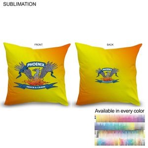 Sublimated Large Throw Cushion, 16x16, Invisible Zipper Closure, Removable insert, Cover is washable