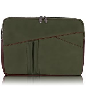 AUBURN | 15" Green Nylon Laptop Sleeve | McKleinUSA