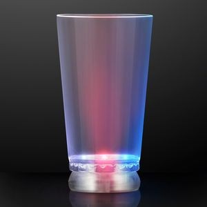 16 oz. Red White & Blue Light Up Pint Glass - BLANK