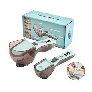 Adjustable Measuring Spoon Cup Set with Box Packaging