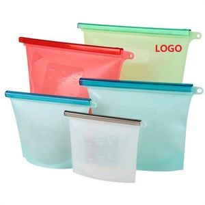 Reusable Silicone Food Storage Bags, LEAKPROOF, AIRTIGHT, 100% Food Grade Silicone 2000ml