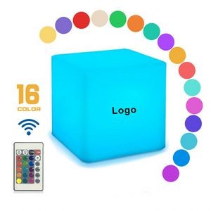 14 inch Rechargeable LED Color Cube Light Seat