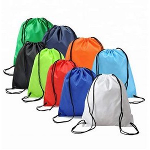 13 x 15 Rocky 210D Economy Polyester Drawstring Backpack