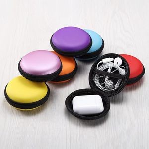 Round Shape Earphone Carrying Case