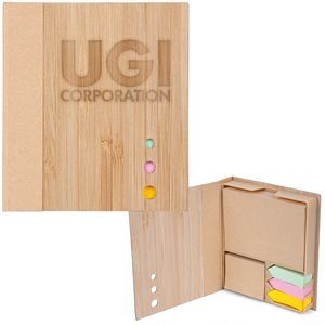Bamboo Board Memo Pad & Sticky Note Set (Factory Direct - 10-12 Weeks Ocean)