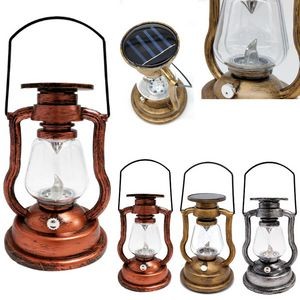 Vintage-Inspired LED Solar Oil Lamp