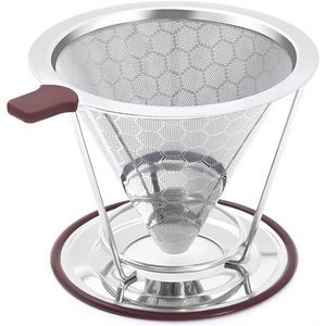 Stainless Steel Pour Over Coffee Filter Stand Set