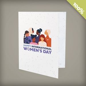 International Women's Day Plantable Greeting Cards