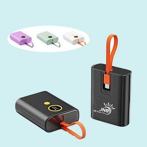 Portable Charger Power Bank with Built-In Charging Cable