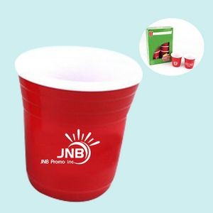 2 OZ Red Plastic Cups