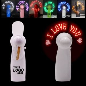 Pre-Programmed Glow Light Up Message Fan With LED