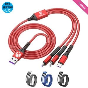 3-in-1 4ft Fast Charging and Data Cable Max 66W