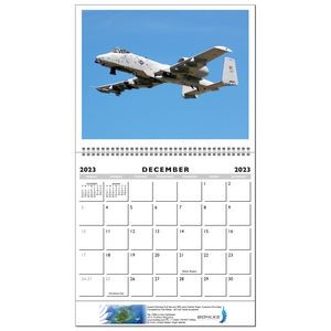 Military Aircraft 12 Month Wall Calendar