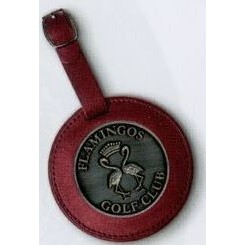 Round Leatherette Bag Tag 3