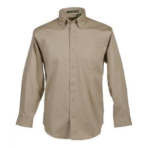 Men's Long Sleeve 100% Cotton Premium Peach Twill Shirt