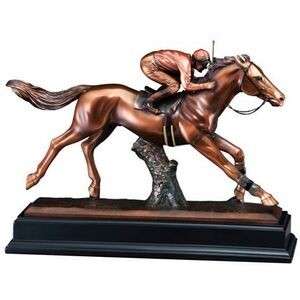 Equestrian - Jockey on Horse - 11-1/2" Tall