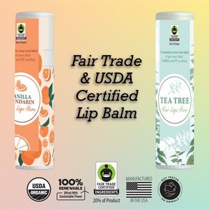 Tea Tree Peppermint Flavor Fair Trade Lip Balm