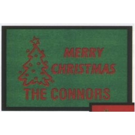 Olefin Green Personalized Holiday Logo Mat (18"x27")