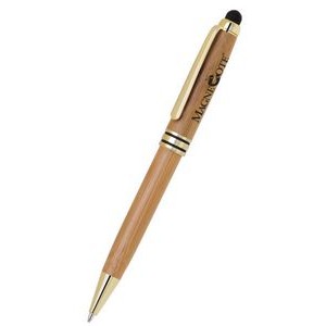 Bamboo Stylus Pen - Gold trim