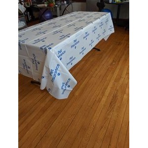 Table Covers, Disposable, Plastic Film, Step & Repeat Printing