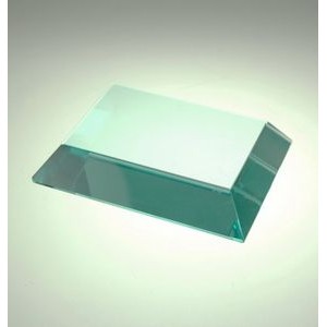 Jade Glass, Mitered Edge Paperweight
