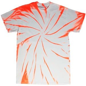 Neon Orange/White Vortex Graffiti Short Sleeve T-Shirt