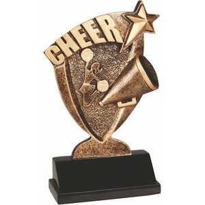 6" Cheer Broadcast Resin Trophy