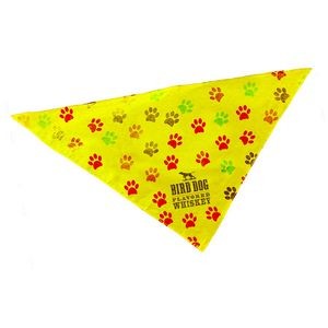 Large Full Color Sublimated Triangle Pet Bandana - Short Run