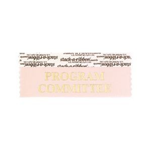 Program Committee Stk A Rbn Pink Ribbon Gold Imprint