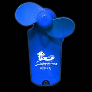 3 3/4" Blue Handheld Mini Fan