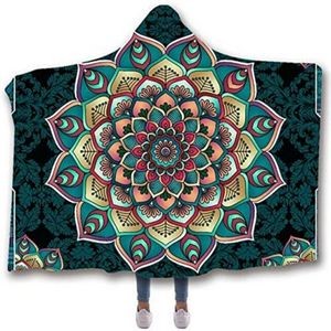 Full Sublimation Sherpa Hooded Blanket - Multiple Sizes Available