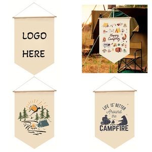 Hanging Wall Canvas Banner Camping Flag