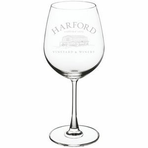 Deep Etched or Laser Engraved Acopa Covella 20.5 oz. Bordeaux Wine Glass