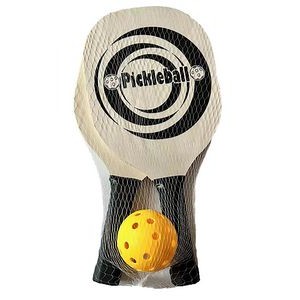 Pickleball Paddle - Set of 2 Paddles & 1 Ball