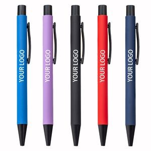 Soft-Touch Metal Click Ballpoint Pens