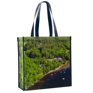 Custom Full-Color Laminated Non-Woven Promotional Tote Bag 13" x 13" x 5"