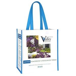 Full-Color Laminated Non-Woven Grocery Tote Bag 12"x13"x8"