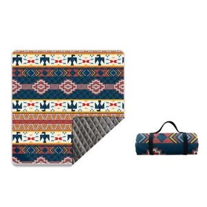 Custom Folding Picnic Blanket with Straps