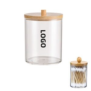 Clear Storage Jars/Canisters with Bamboo Lid