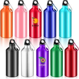 15Oz Aluminum Water Bottle With Twist Cap And Buckle