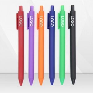 Colorful Retractable Scrub Ballpoint Pen