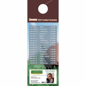 Cleveland Pro Football Schedule Door Hanger (4"x11")