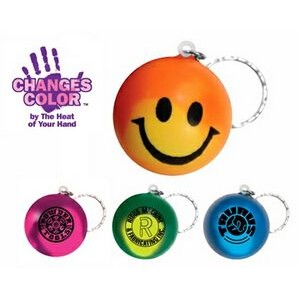 Mood Smiley Face Stress Keychain (Spot Color)