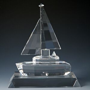 Crystal Boat Set