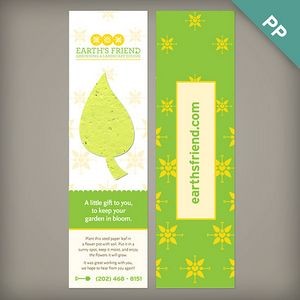 2-Sided Large Eco Bookmark w/Shape