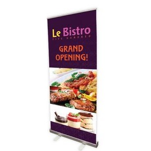 Full Economy Retractable Banner Stand w/Banner (33½"x80" Banner)